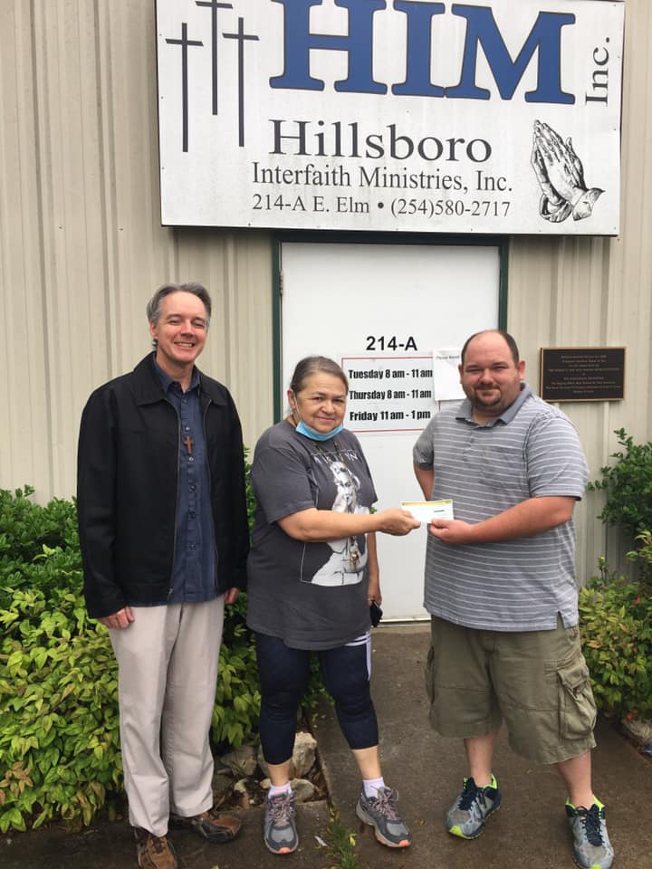 Community partnership and donation ceremony at HIM building